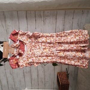 New without tags young hearts 2 romper shorts with a free matching hair tye